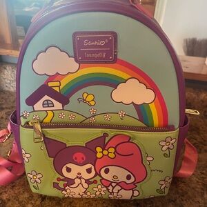 MY MELODY & KUROMI SANRIO LOUNGEFLY BACKPACK Like New